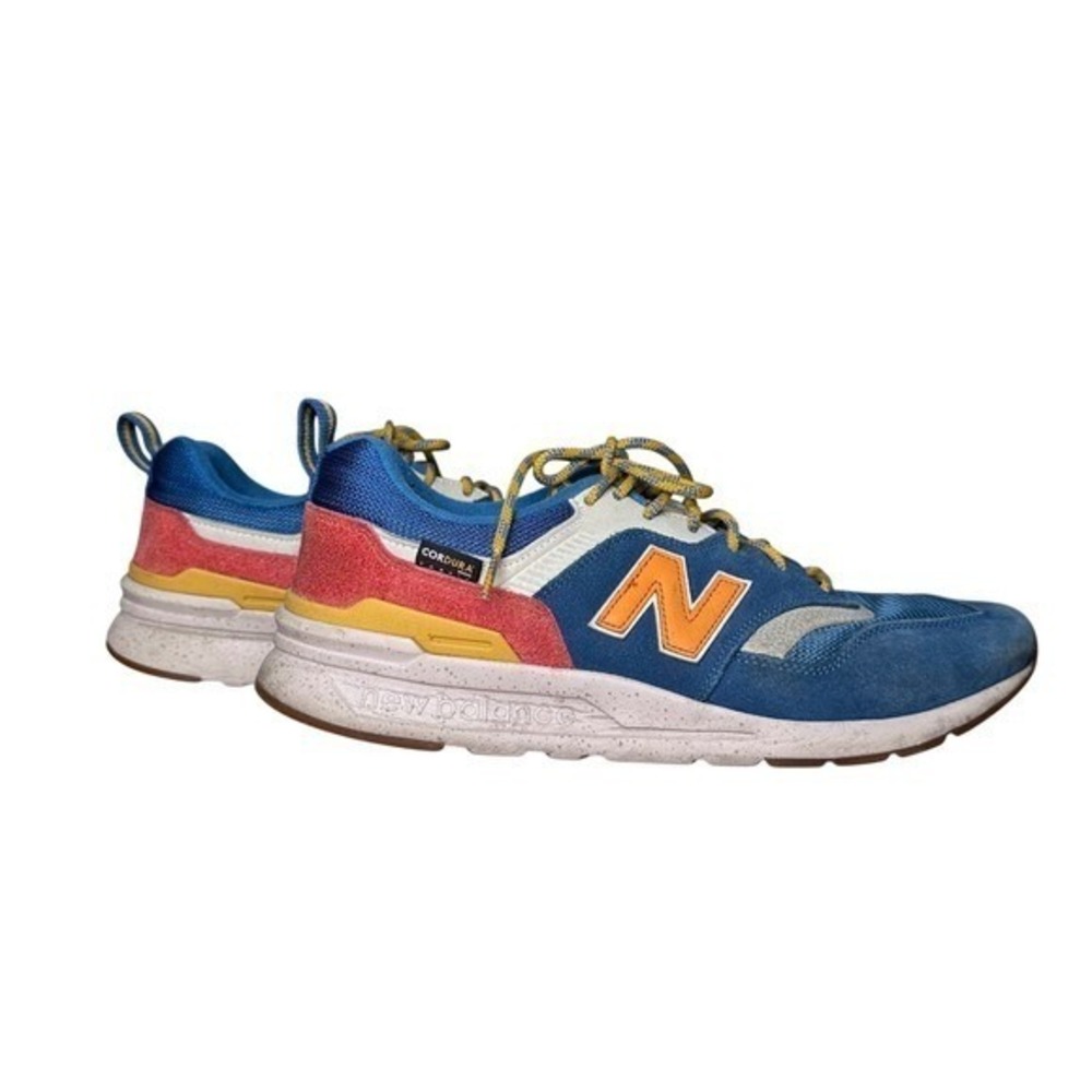 New Balance 997H Mens Size 12 Cordura Blue Red Yellow Sneakers